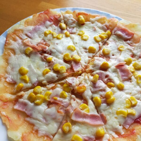 米粉とじゃがいもの簡単もちもちピザの写真です