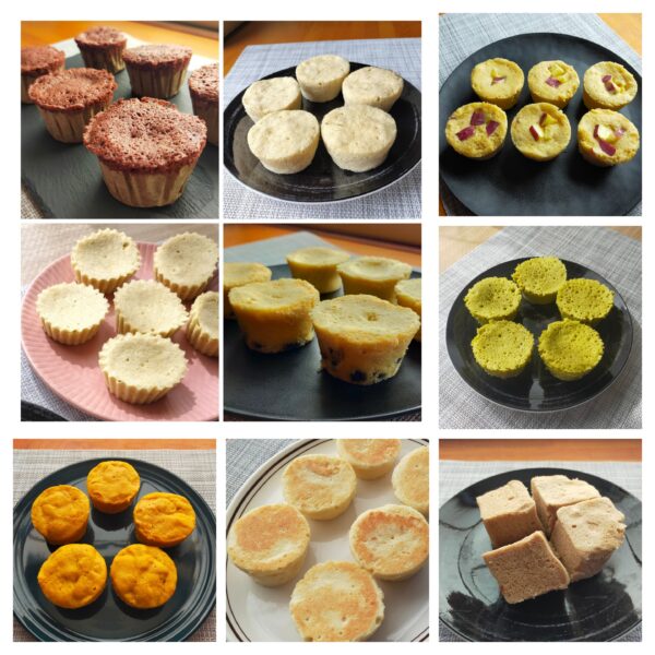 ベーキングパウダーなし米粉レンジ蒸しパン９選の写真です